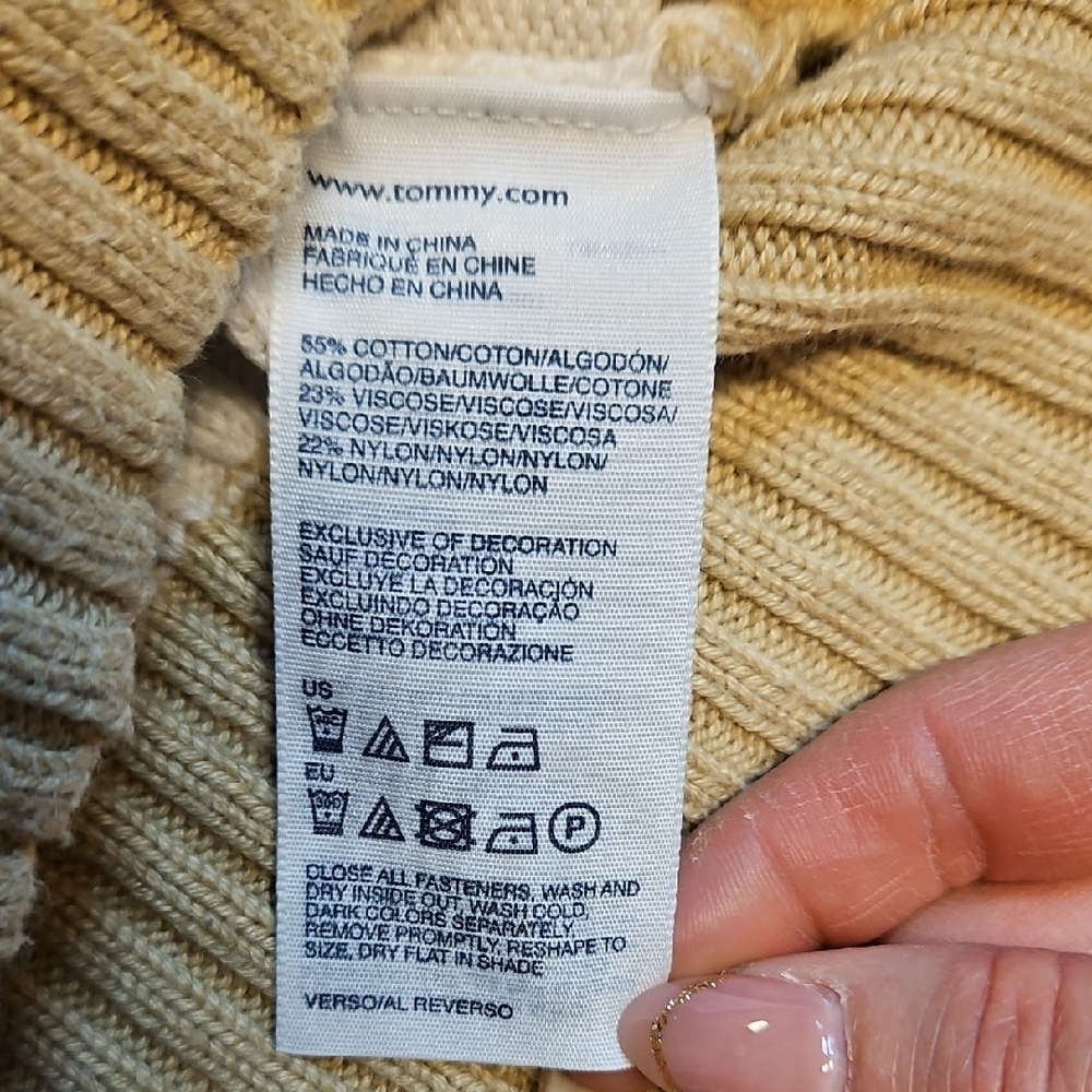 Tommy Hilfiger Cable Knit Striped Cardigan - Picture 2 of 6